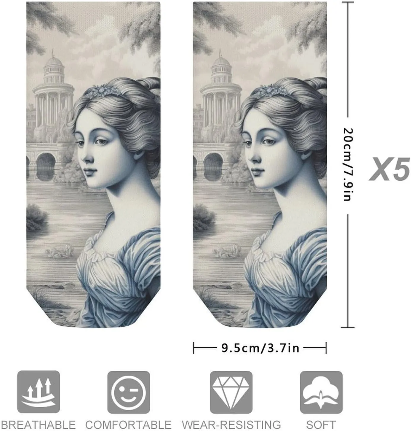 5 Pairs Ankle Socks for Women Men,Low Cut Running Athletic Socks,Funny Cute No Show Casual Sports Socks Size 8-12
