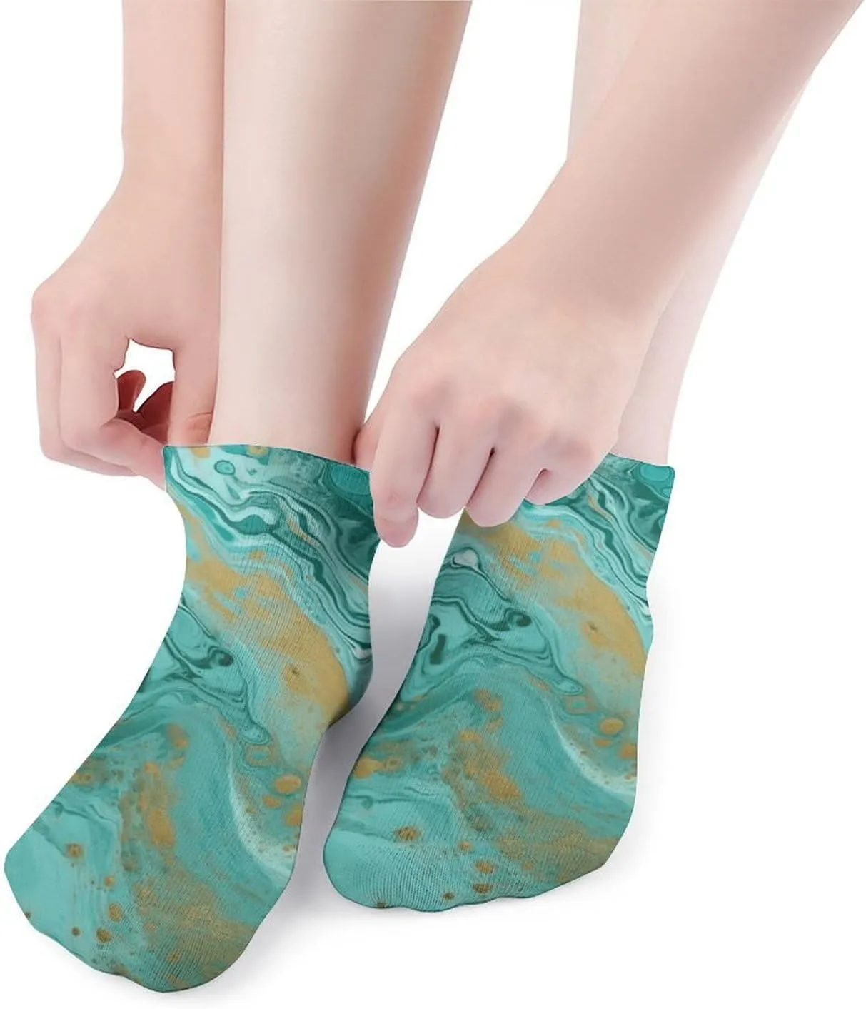 5 Pairs Ankle Socks for Women Men,Low Cut Running Athletic Socks,Funny Cute No Show Casual Sports Socks Size 8-12
