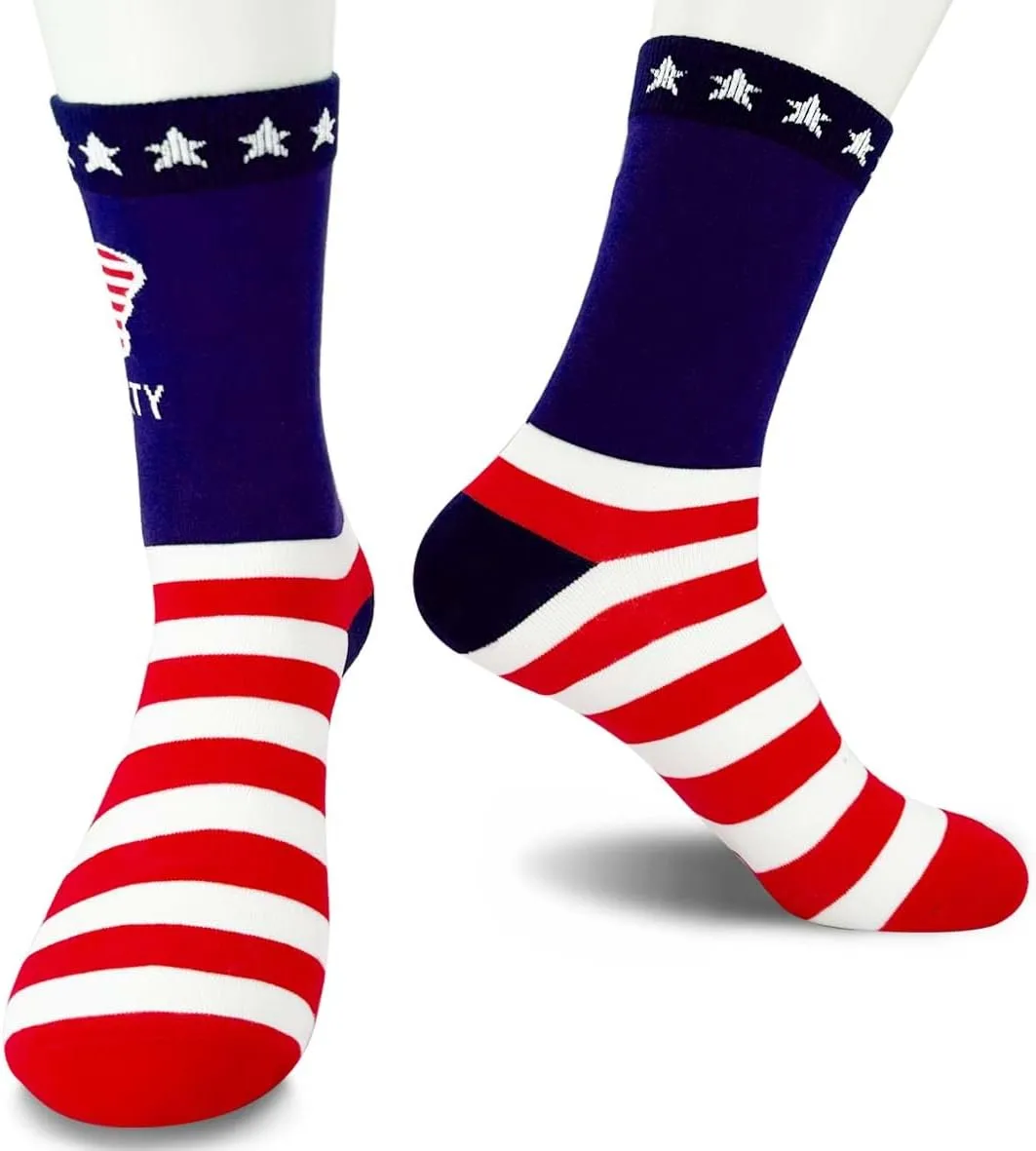 American Socks, Gifts for Man or Women, Novelty, Patriotic Socks, Birthday Gifts, Patriots, Patriotic Party Favors.