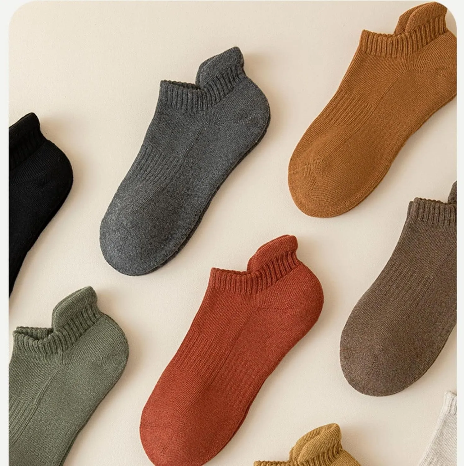 Ankle Socks Womens Athletic Thick Cushioned Running Low Cut No Show Athletic Sports Sokcs 4-12 Size