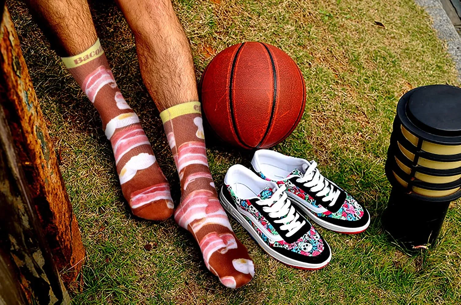 Benefeet Sox Mens Funny Crazy Socks Unisex Womens Cool Funky 3D Print Basketball Socks Boys Silly Animal Food Patterned Socks