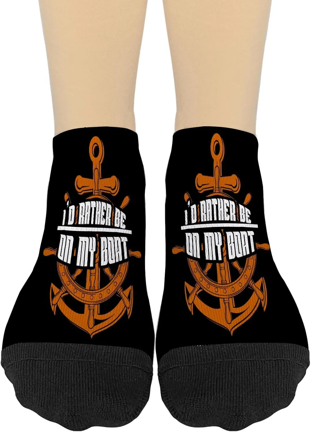 Boat Lover I'd Rather Be on My Boat Mens Dress Socks Athletic Sock for Womens