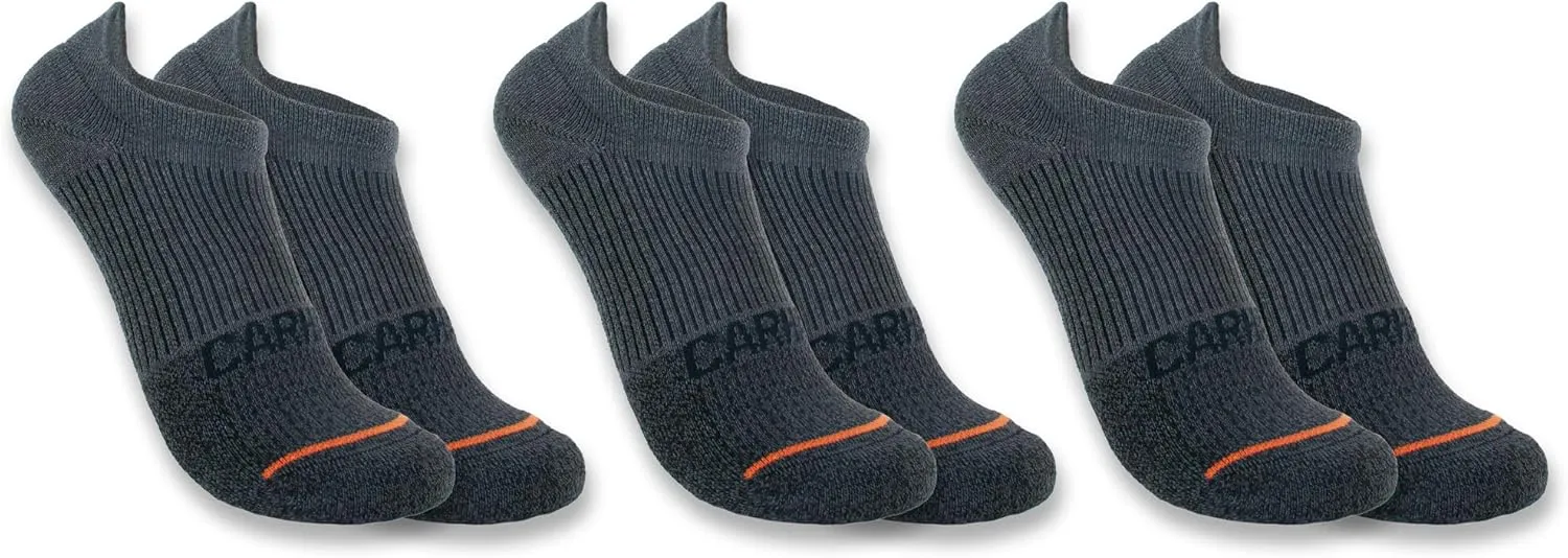 Carhartt Women's Midweight No Show Sock 3 Pack