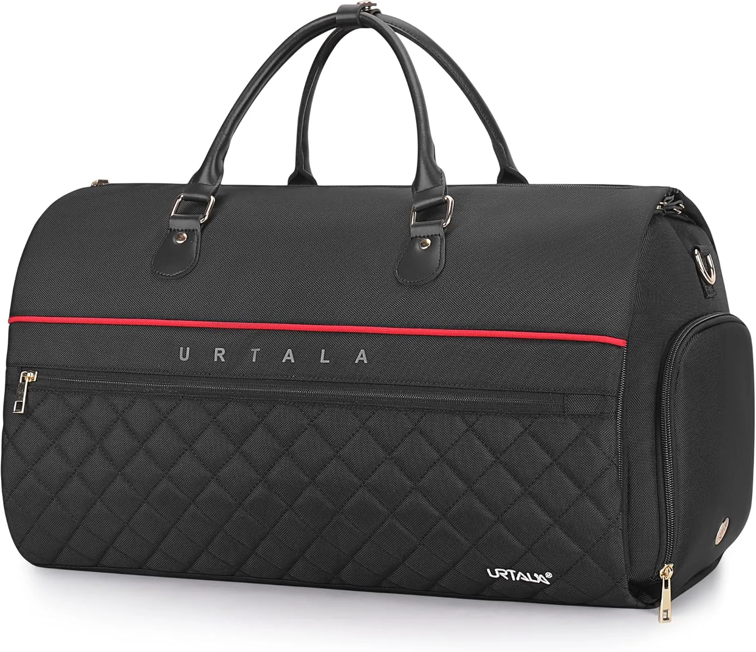 Carry On Garment Bag for Travel with Shoe Storage, Urtala Heavy Duty Suit Bag for Suits, Tuxedos, Dresses, Coats, Convertible 2 in 1 Hanging Suit Travel Bag for Men and Women