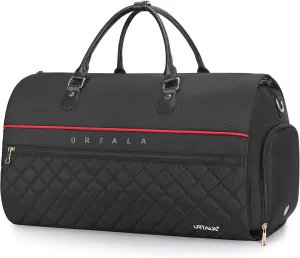 Carry On Garment Bag for Travel with Shoe Storage, Urtala Heavy Duty Suit Bag for Suits, Tuxedos, Dresses, Coats, Convertible 2 in 1 Hanging Suit Travel Bag for Men and Women
