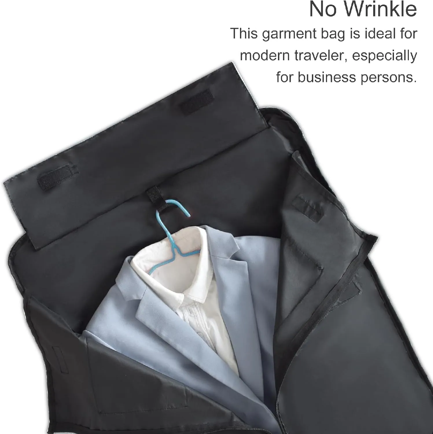Convertible Duffle Garment Bag, 4 in 1 Garment Bag with Shoulder Strap, Garment Duffle Bags for Travel, Carry on Garment Duffel Bag for Men, Foldable Duffel Suit Bag for Business, Light Grey