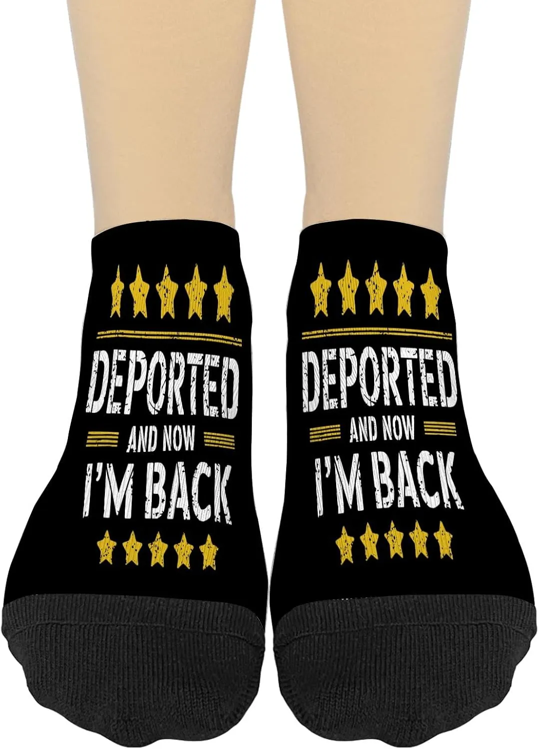 Deported And Now I'm Backs No Show Socks for Women Low Cut Men Socks