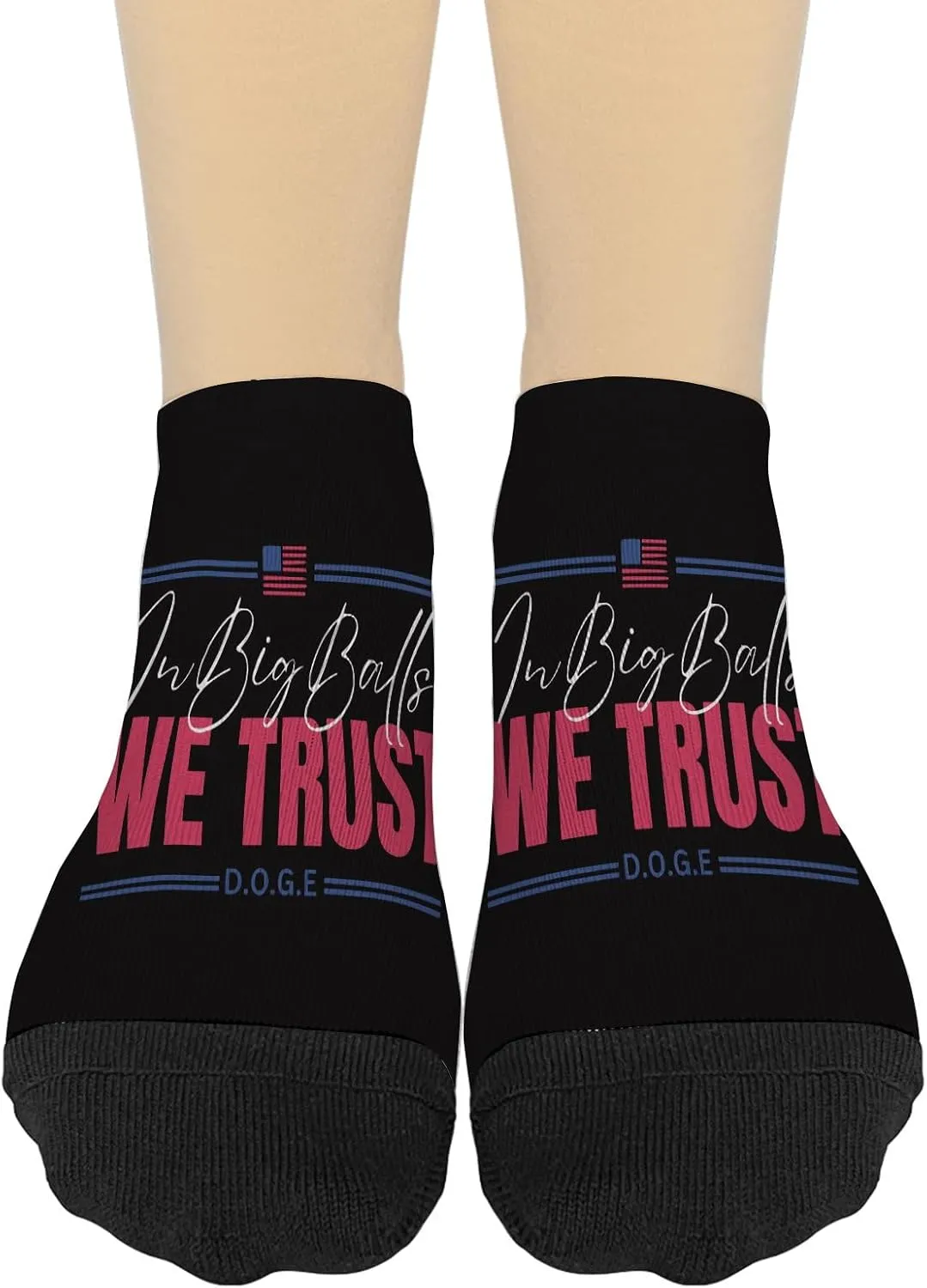 D.O.G.E. In Big Ballss We Trust 2025 Athletic Socks Women Low Cut for Men's Sock