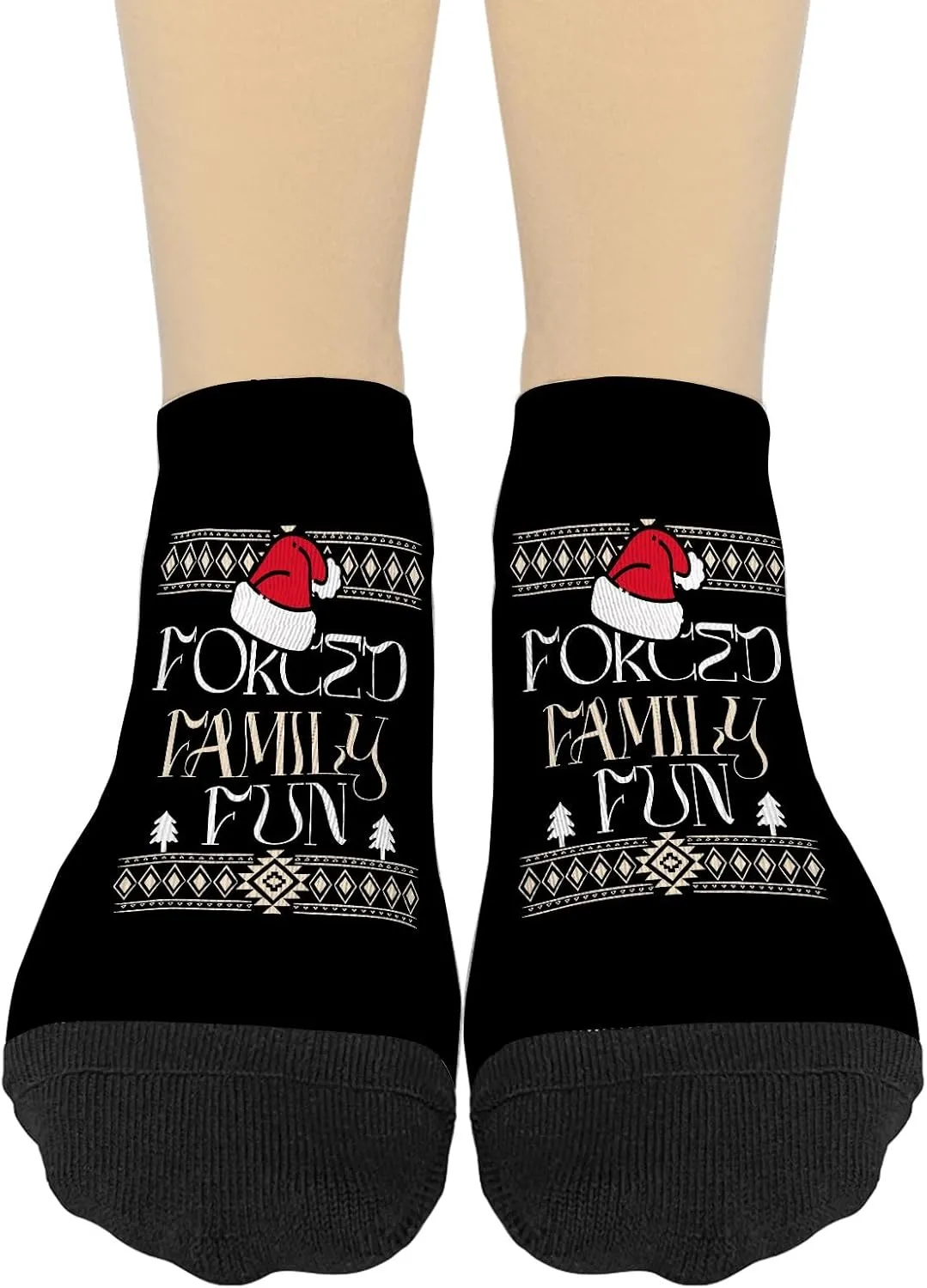 Forced Family Fun Girls Crew Socks Athletic Womens Sock No Show Ankle Sock FunnySocks