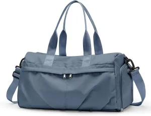 HYC00 Sporty Duffel Bag Women Men Fitness Bag Sports Bag Women's Sports Gym Bags with Shoe Compartment Gym Bag Hospital Bag Overnight Bag Hand Luggage with Wet Pocket Weekender Bag Travel Duffel Bags