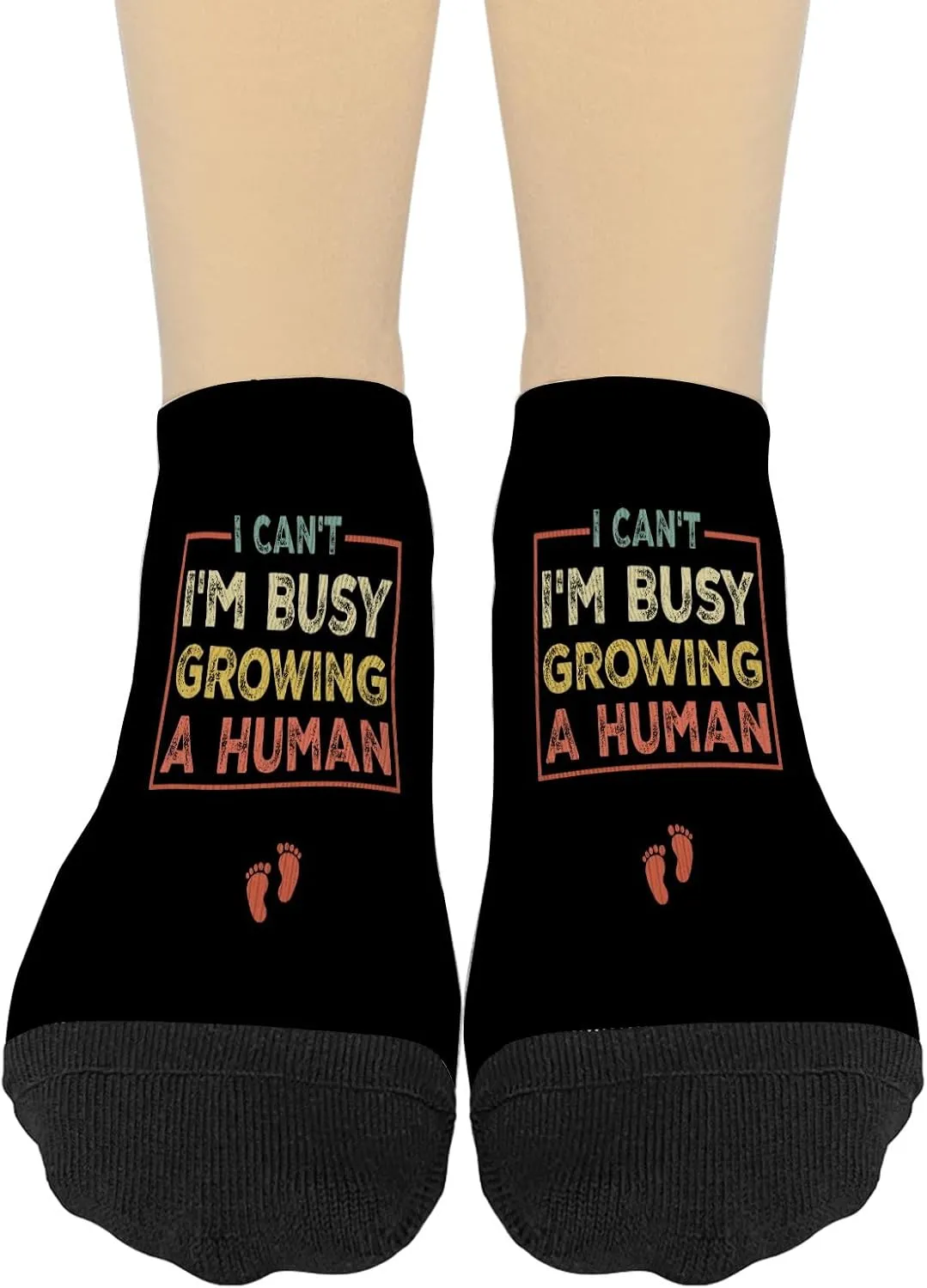 I Can't I'm Busys Growings A Human Low Cut Socks Women Short Sock Women's No Show Athletic Socks KawaiiSock