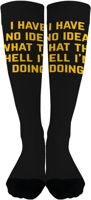 I Have No Ideas What I'm Doing Trouser Socks Women Fashionable Sock