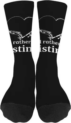 I'd rather be fisting Mens Tube Socks Girls#Humor Mid Calf Sock Women