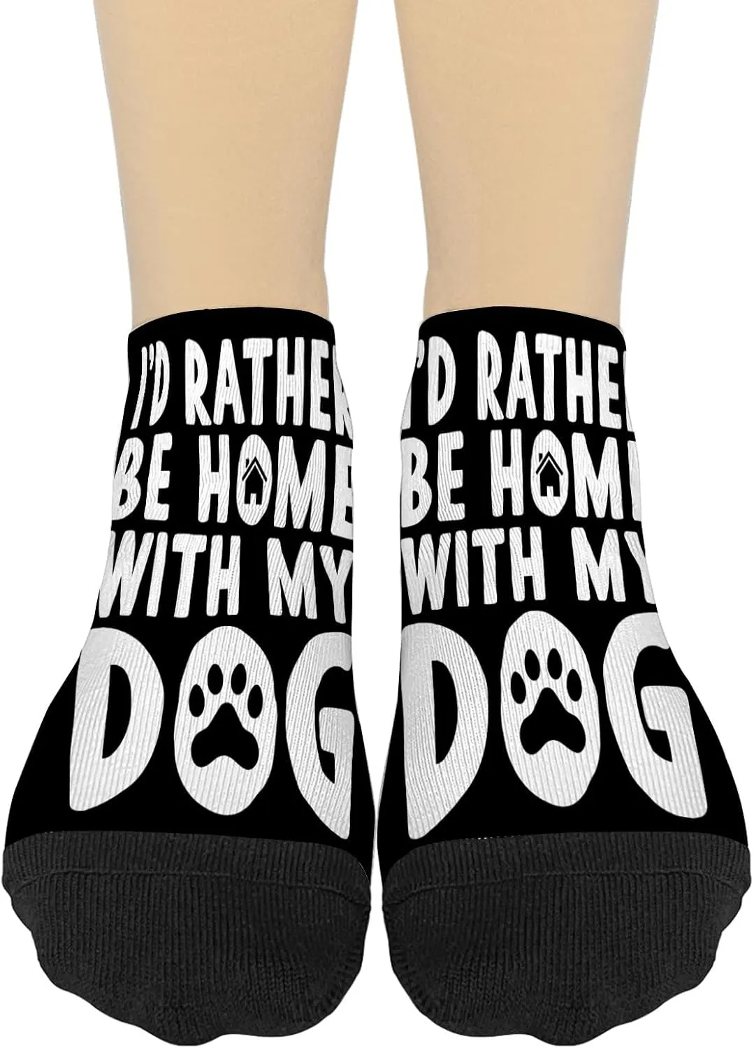 I'd Rather Be Homes With My Dogs Womens No Show Socks No Show Sock Women