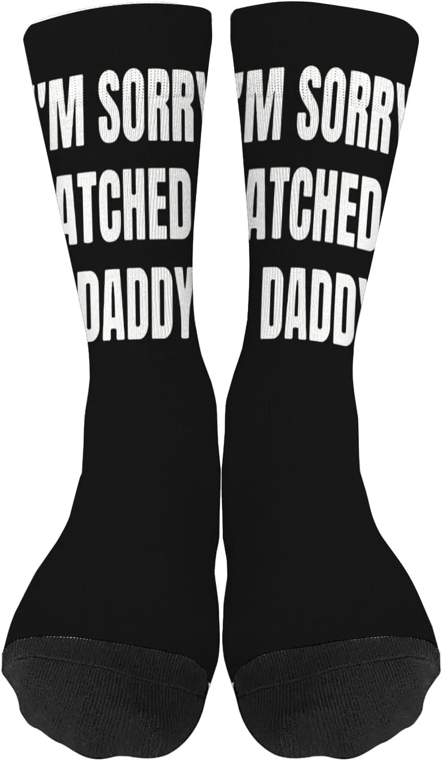 I'm sorrys I scratched you, Daddy Thigh High Socks Womens#Fashion High Knee Sock for Womens