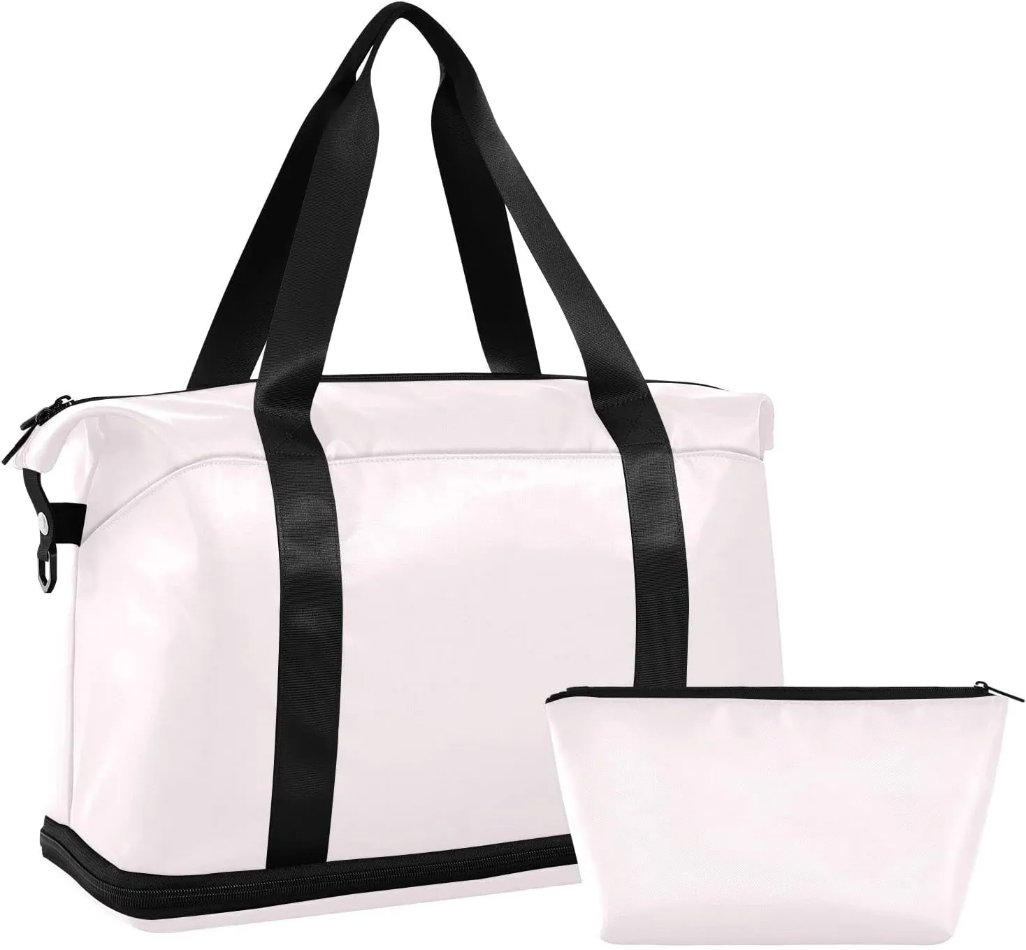 Lavender Blush Weekender Bags for Women Travel Duffel Bags with Shoe Compartment Overnight Bag Carry on Sports Duffel Bag with Toiletry Bag for Travel/Business/Gift Lavender Blush 02