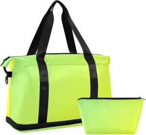 Light Green Green Weekender Bags for Women Travel Duffel Bags with Shoe Compartment Overnight Bag Carry on Sports Duffel Bag with Toiletry Bag for Travel/Business/Gift Light Green Green 01