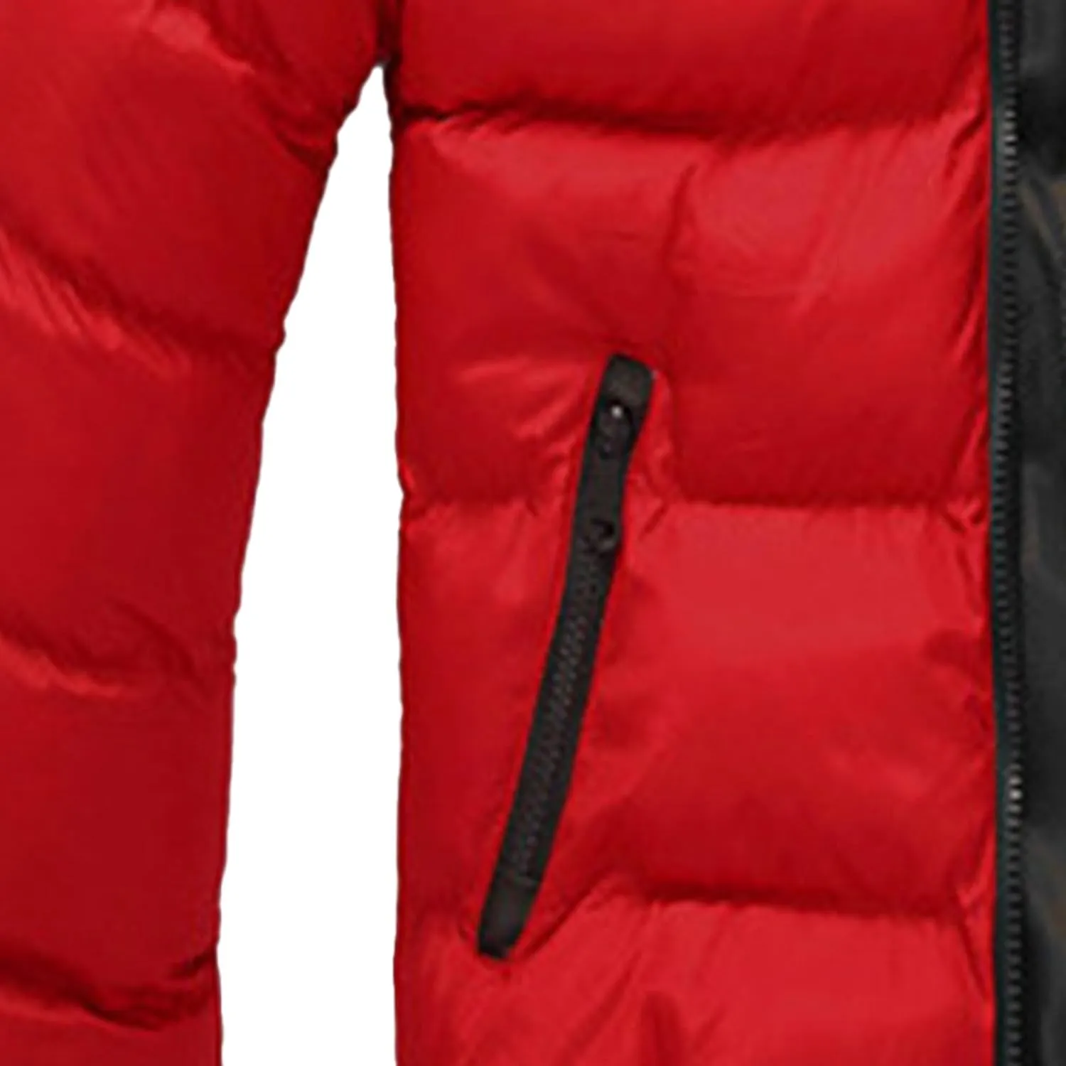 Maiyifu-GJ Men Hooded Winter Down Jackets Coat Thicken Padded Parka Warm Outerwear Lightweight Waterproof Hiking Coat