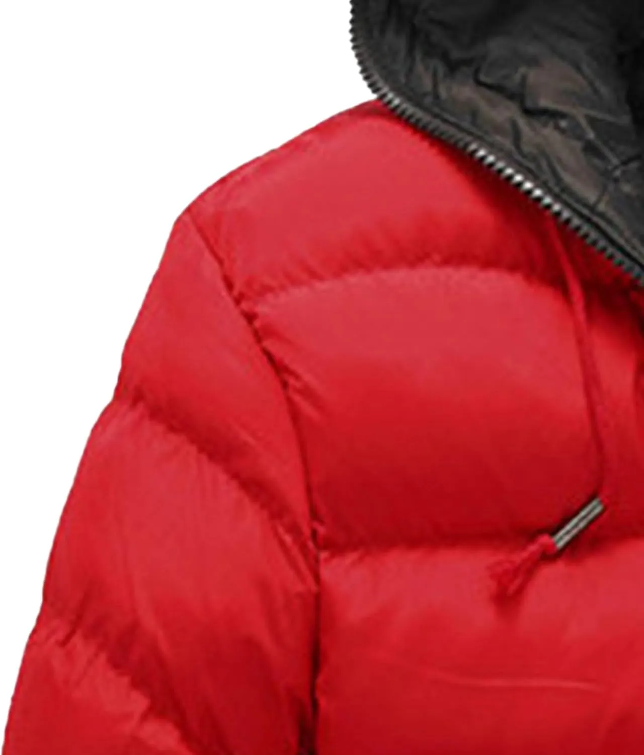 Maiyifu-GJ Men Hooded Winter Down Jackets Coat Thicken Padded Parka Warm Outerwear Lightweight Waterproof Hiking Coat