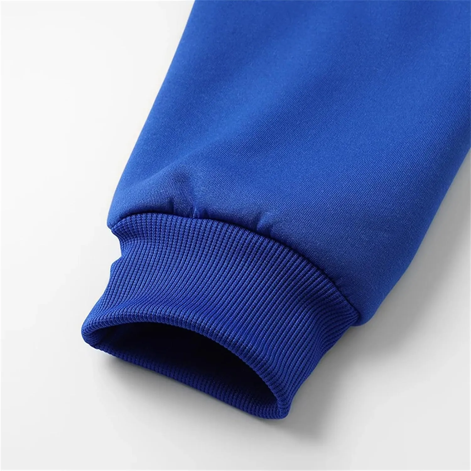 Men Drawstring Hooded Zipper Jacket Thicken Classic Long Sleeve Knitted Plush Coat