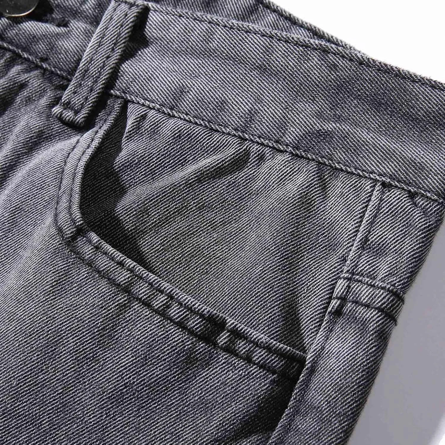 Men's Straight Leg Jeans - 2022 Stretch Fit Comfort Flared Retro Leg Denim Jeans Long Pants Trousers with Pocket