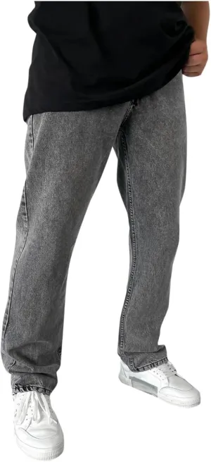 Men's Straight Leg Jeans - 2022 Stretch Fit Comfort Flared Retro Leg Denim Jeans Long Pants Trousers with Pocket