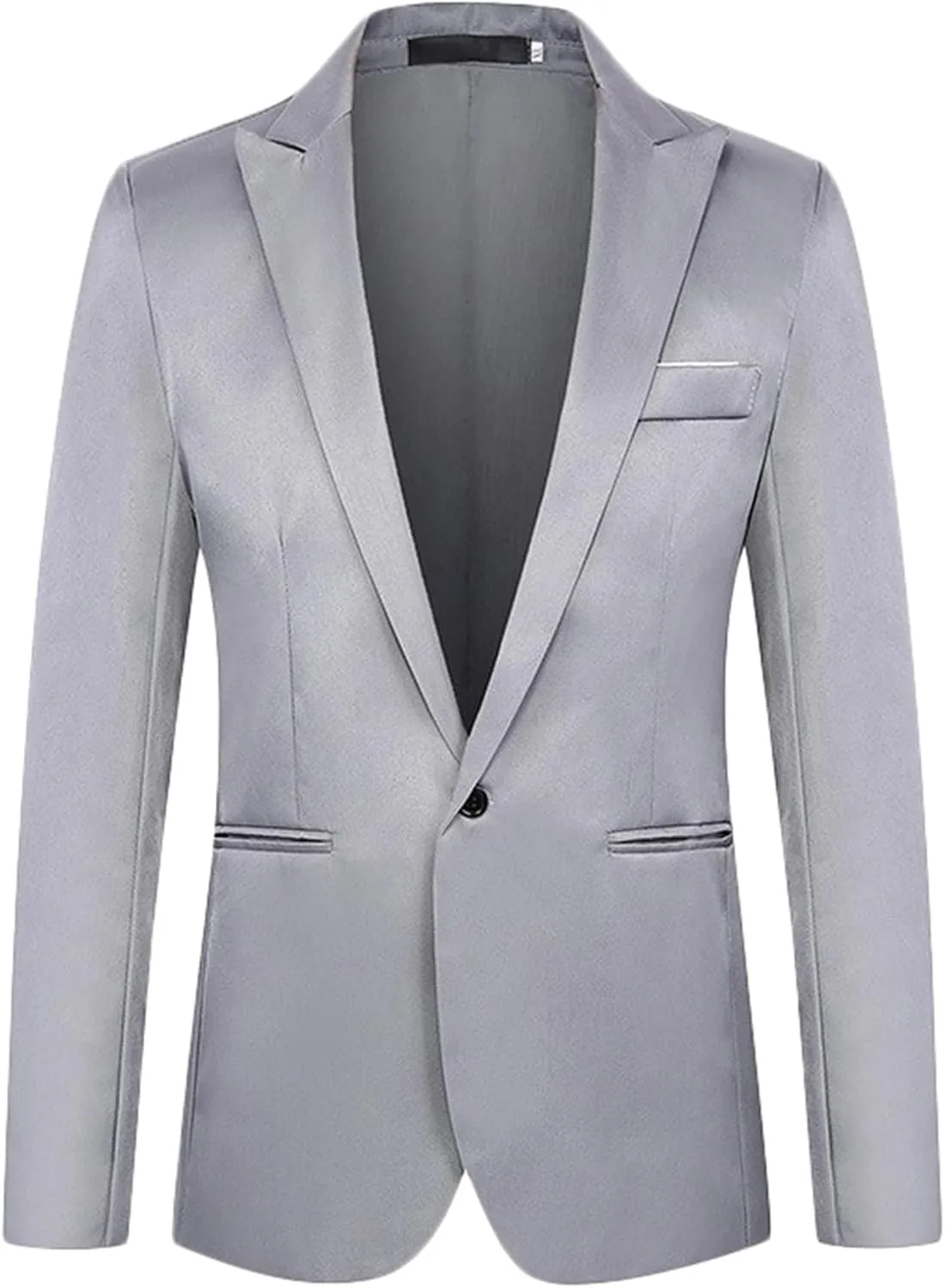 Men's Suit Jacket One Button Slim Fit Sport Coat Business Daily Blazer
