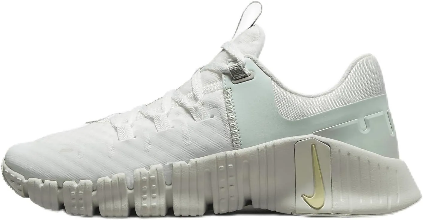 Nike Free Metcon 5 Premium Women's Workout Shoes (FJ1548-100, Summit White/Sea Glass/Barely Green/Light Lemon Twist)