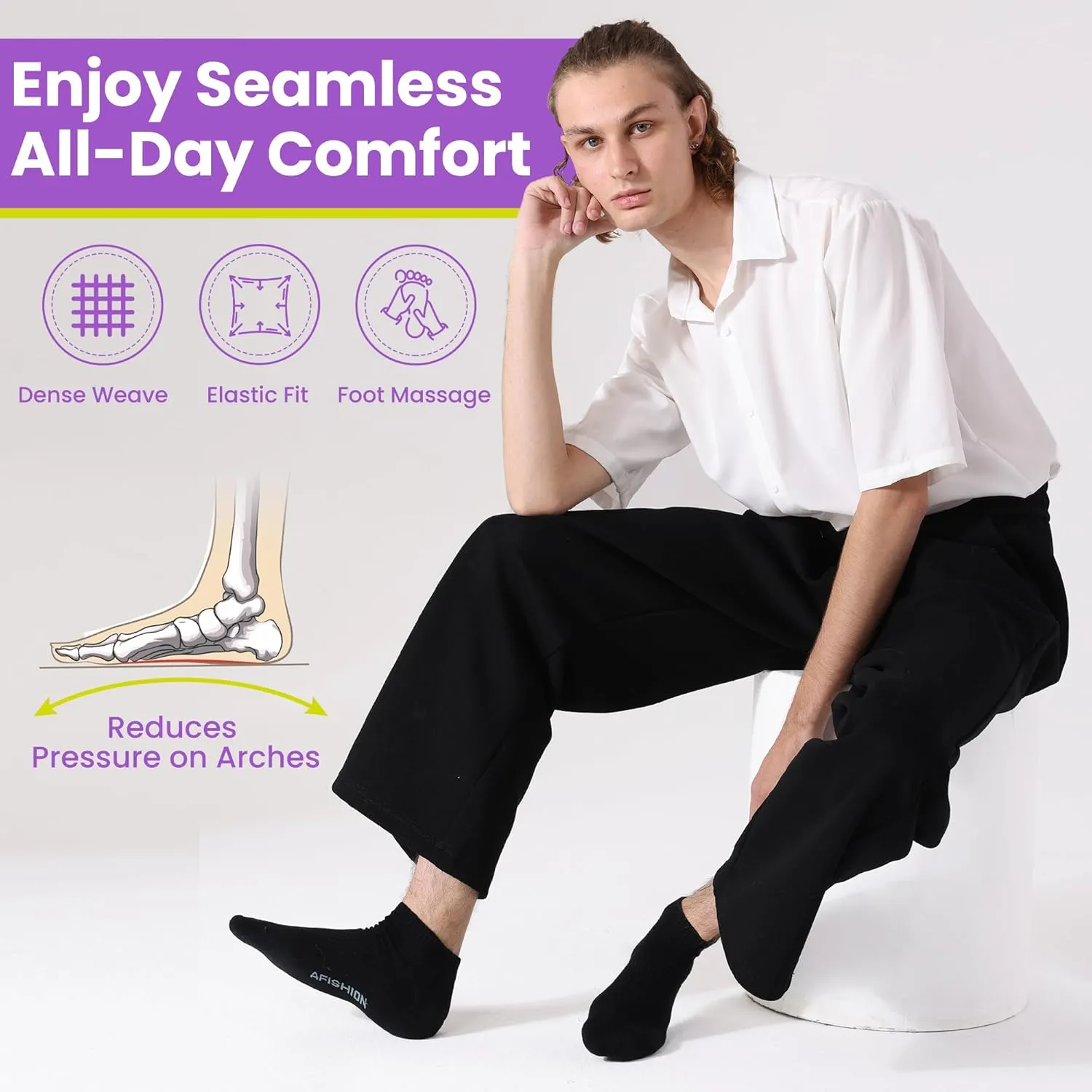 No Show Socks Unisex,Running Low Cut No Show Socks for Golf & Sports,Breathable for Running