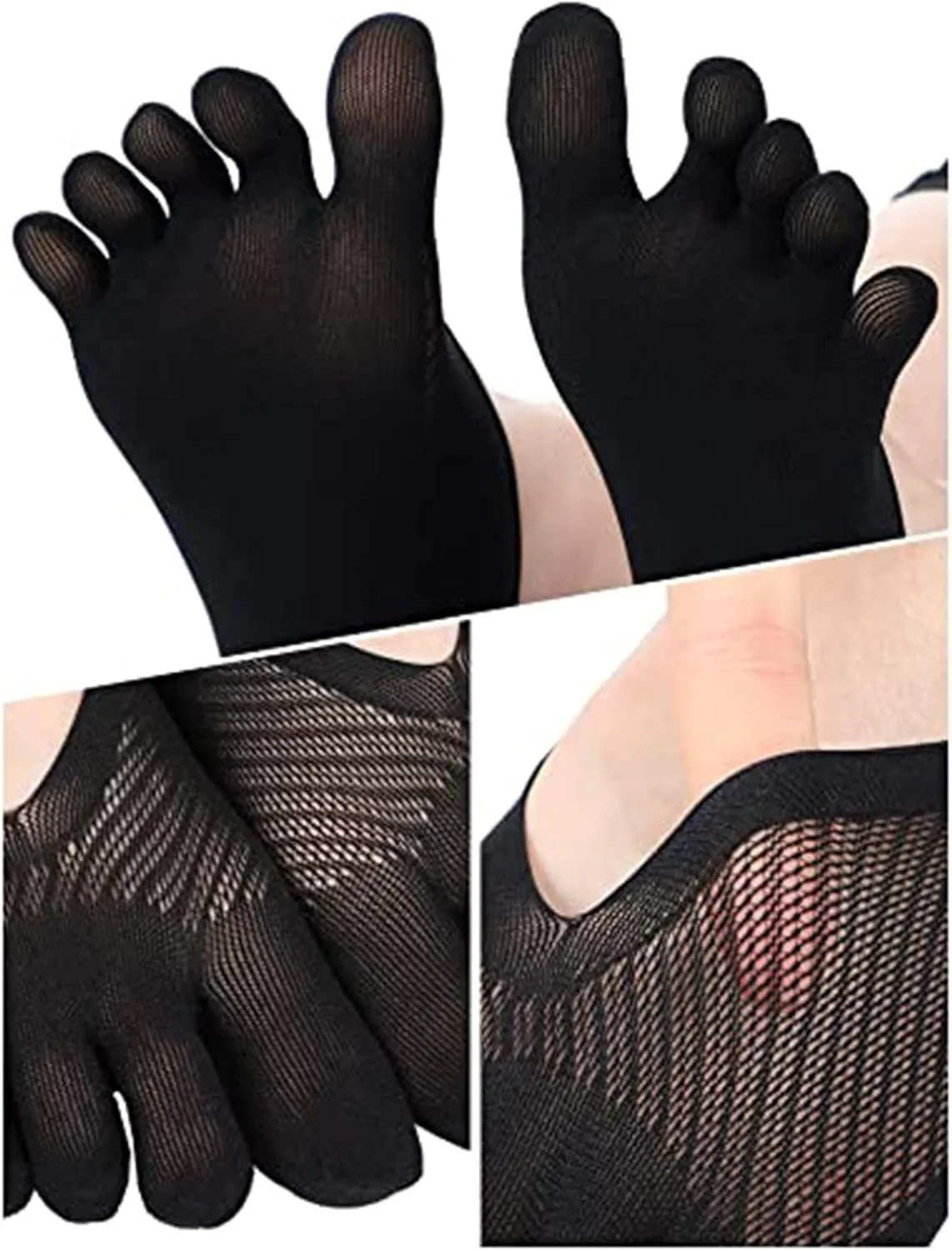 Orthopedic Toe Compression Socks, Women Toe Socks No Show, Full Five Finger Socks Low-cut Liner Socks…