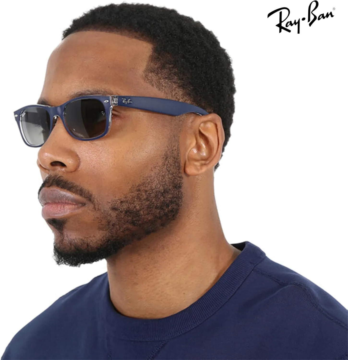 Ray-Ban RB2132 New Wayfarer Color Mix Square Shape Sunglasses With Eyewear Kit Bundle - High Bridge Fit - Square Sunglasses