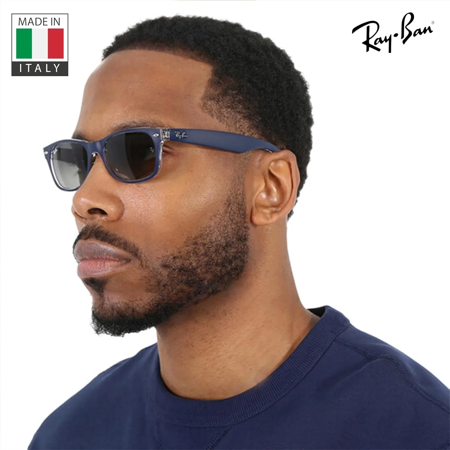 Ray-Ban RB2132 New Wayfarer Color Mix Square Shape Sunglasses With Eyewear Kit Bundle - High Bridge Fit - Square Sunglasses