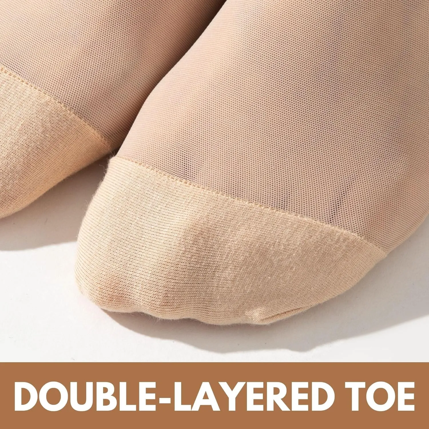 Seamless No Show Socks Ultra Thin Liner Socks for Women Lightweight Flat Boat Line Cotton Footies