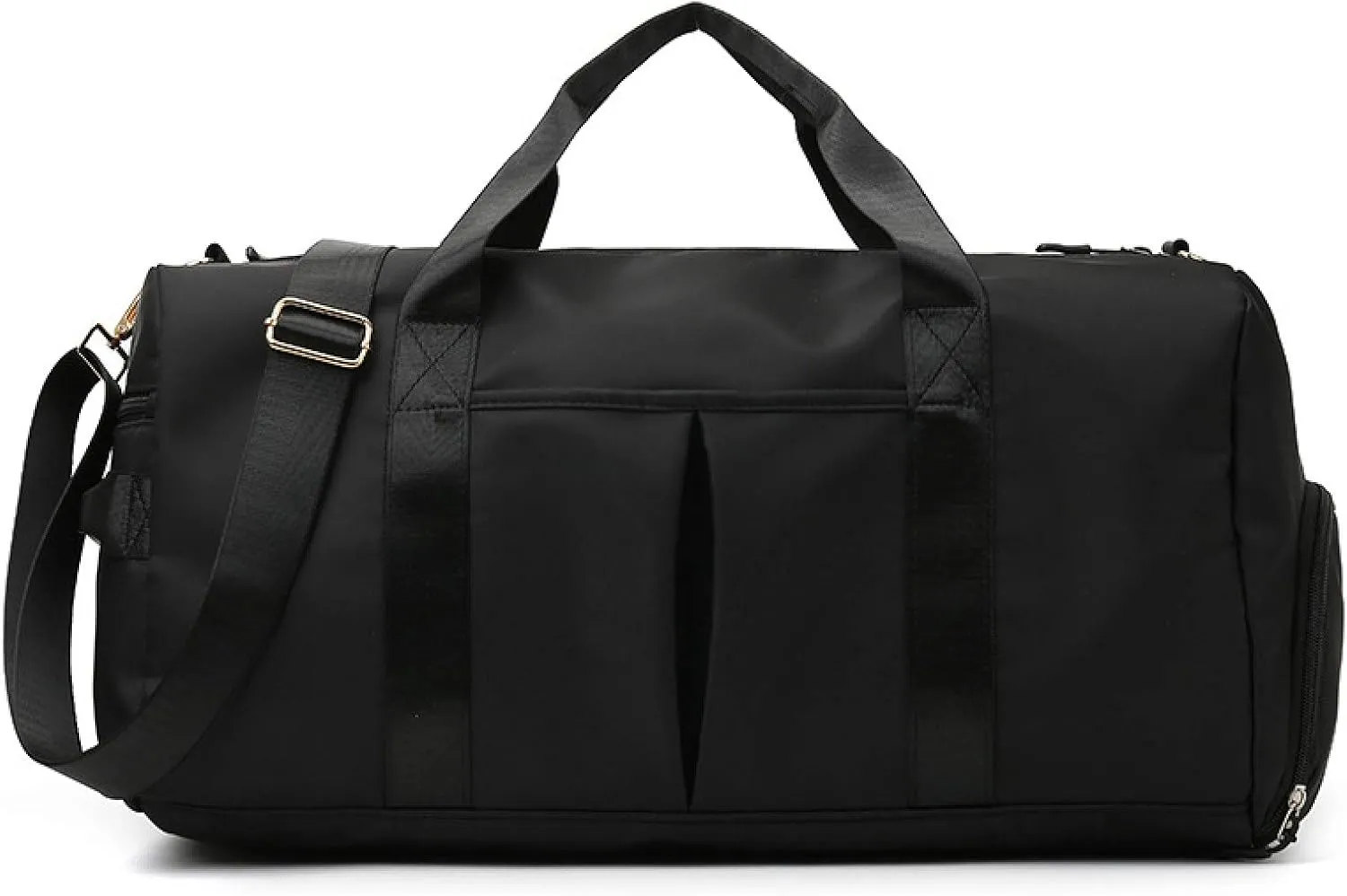 Sport Gym Travel Duffel Bag Dry Wet Separated Training Handbag Men Women Yoga Bag Overnight Holdall Bag Carry on Bag with Shoes Compartment (black)