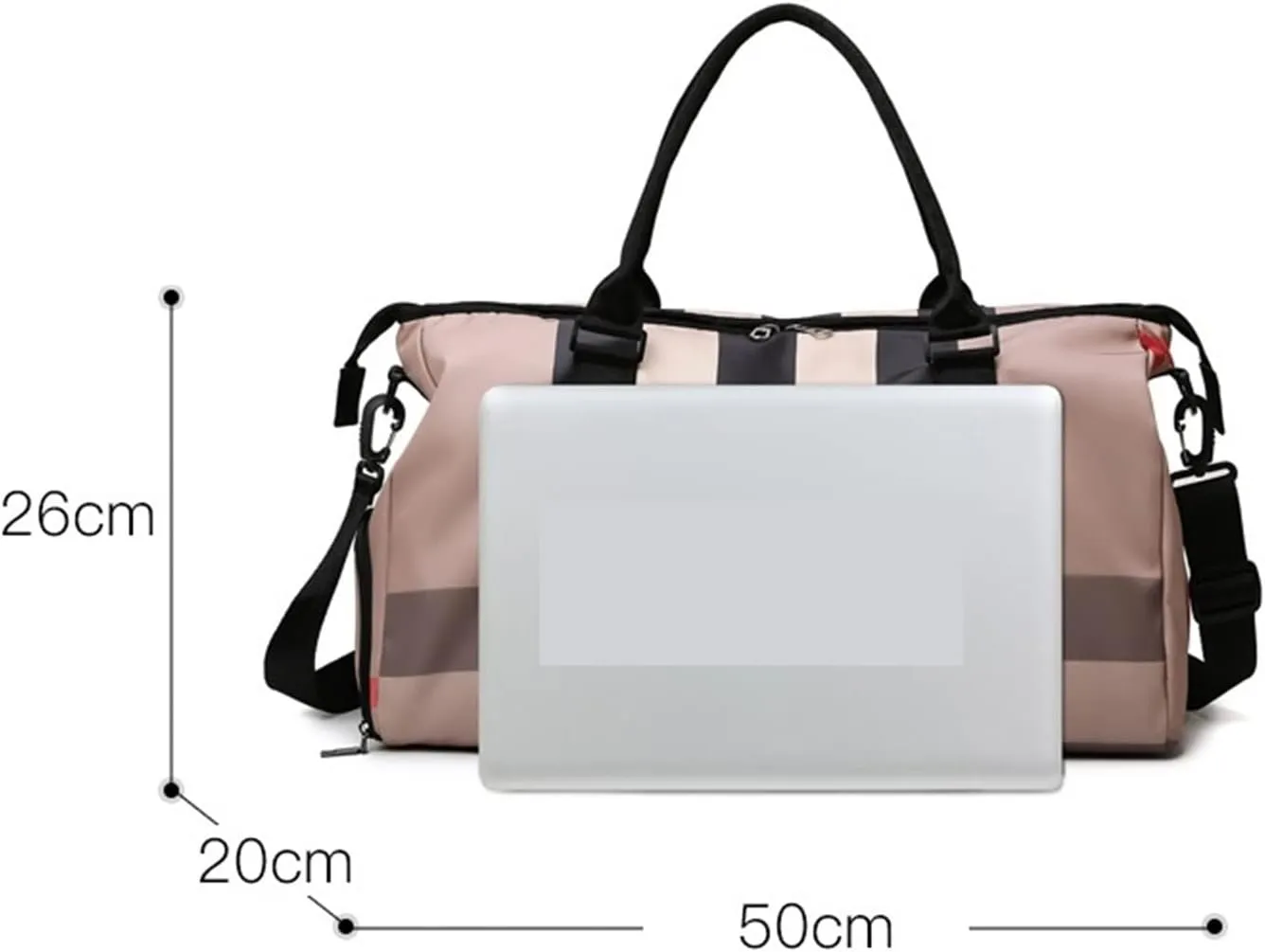 Sports Duffel Bags Gym Bags For Women Men With Shoes Pocket Nylon Large Big Fashion Travel Training Waterproof Sports Fitness Shopper Shoulder Bag(Burgundy)