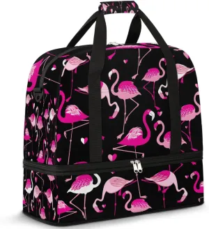 Travel Duffle Bags With Shoes Compartment for Women Men Lightweigh Sports Tote Gym Bag Foldable Canvas Weekender Overnight Carry On Luggage Handle Bag, Color6