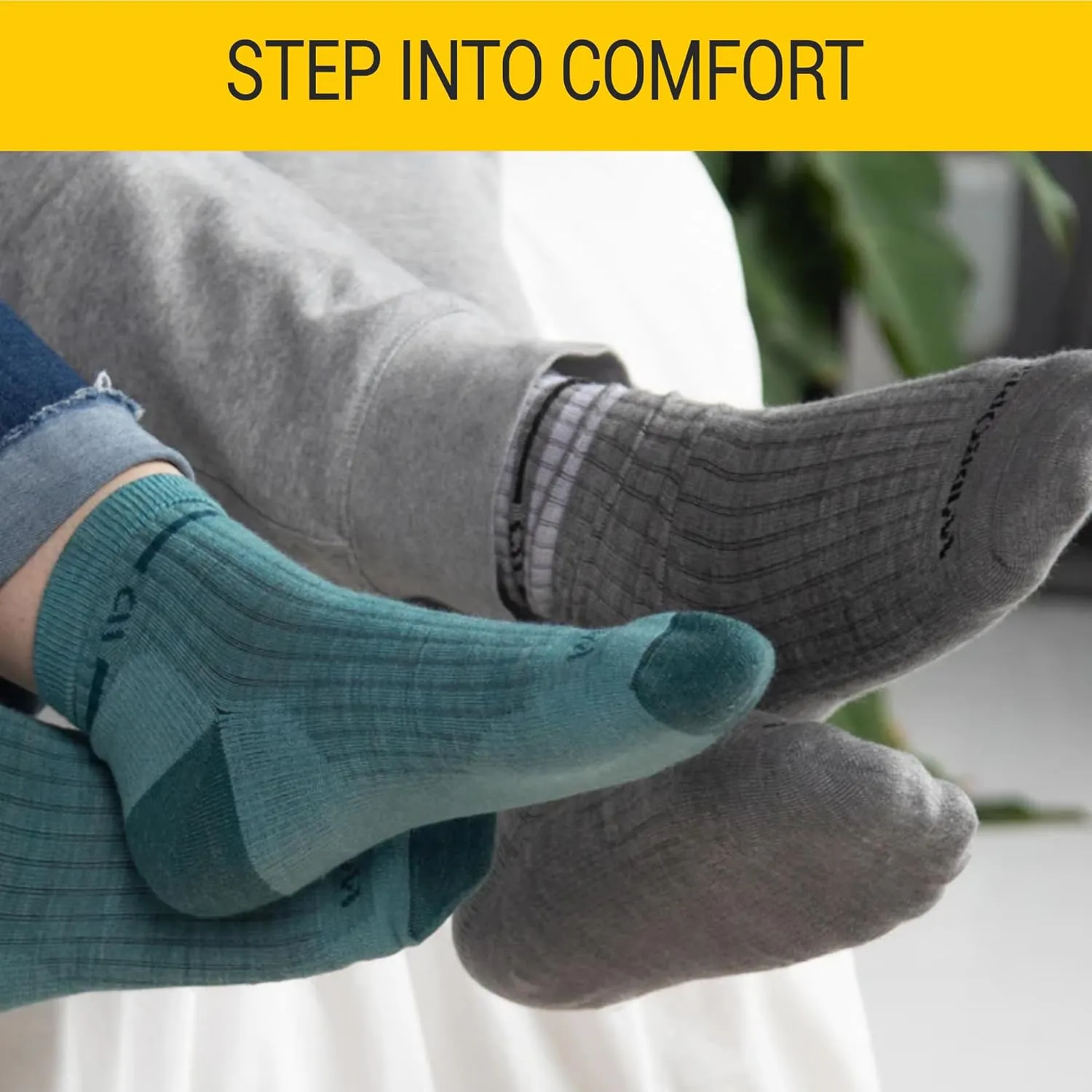 Wide Open No Show Merino Wool Socks for Women - Everyday and Ankle Socks for Wide Feet