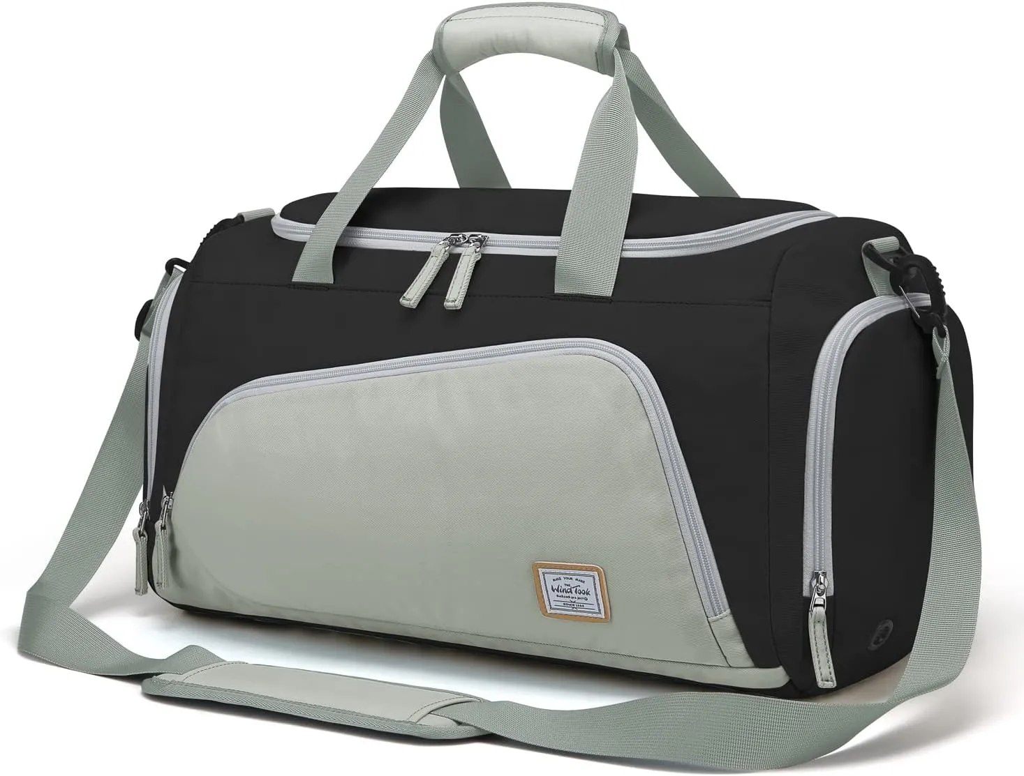 WindTook Women's Sports Bag, 35L Fitness Bag with Shoe Compartment, Travel Bag, Women's Training Bag, Duffel Bag, Weekender Swimming Bag, Sports Gym Bag, Men's Travel Bag for Sports, Fitness, Yoga, 53