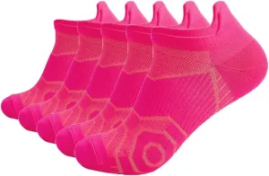 Women Athletic Socks No Show, Size 5-12 Women's Ankle Running Socks Low Cut Sports Hiking Socks 5/10 Pairs