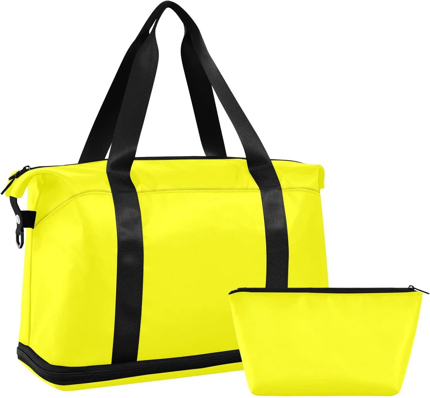 Yellow Weekender Bags for Women Travel Duffel Bags with Shoe Compartment Overnight Bag Carry on Sports Duffel Bag with Toiletry Bag for Travel/Business/Gift Yellow 02