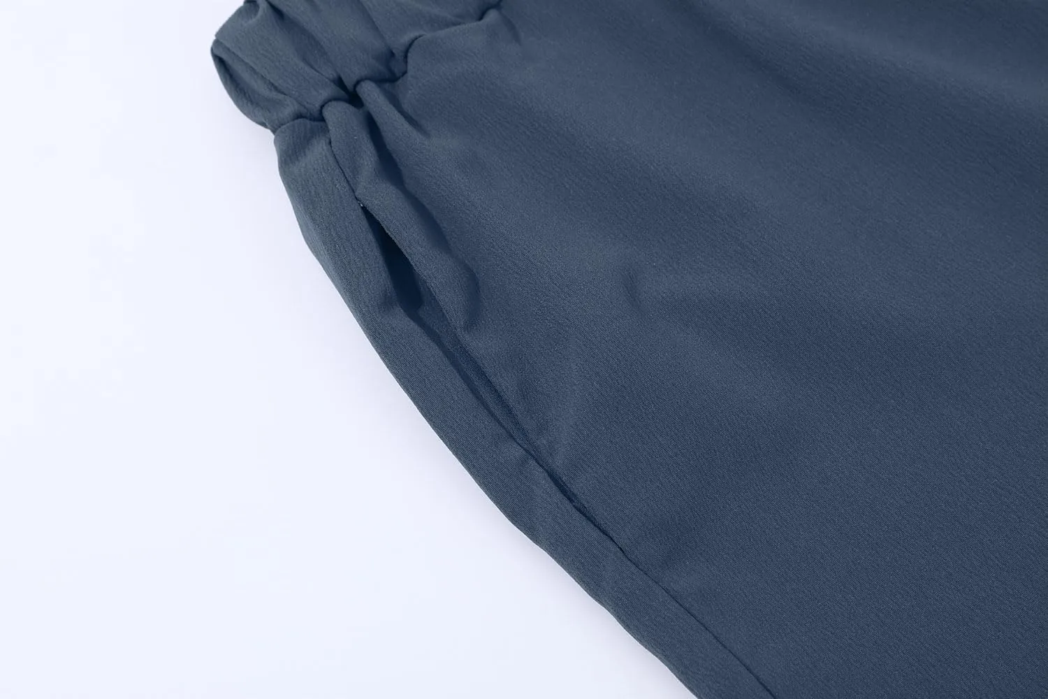 yoeasy Women Wide Leg Linen Elastic Waist Pants Casual Loose Palazzo Beach Trousers