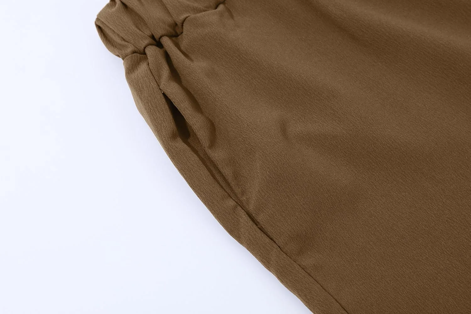 yoeasy Women Wide Leg Linen Elastic Waist Pants Casual Loose Palazzo Beach Trousers